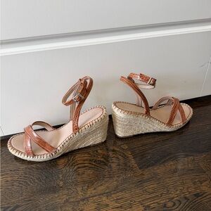 Charles David Tan Espadrille Wedges